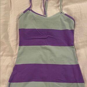 lululemon athletica Purple and Green Tank Top